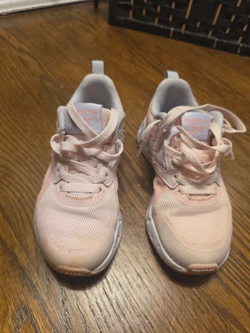 Girls' Reebok Light Pink Breathable Sneakers with Cushioned Soles